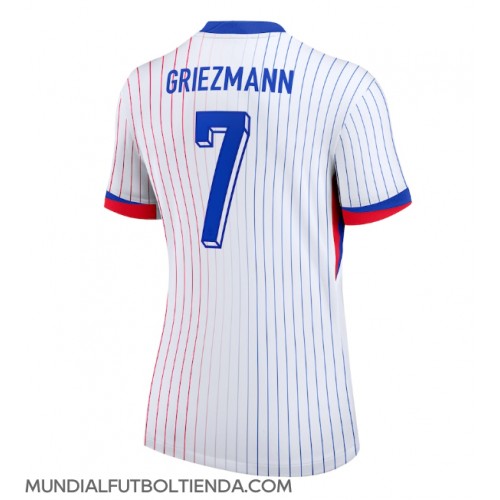 Camiseta Francia Antoine Griezmann #7 Segunda Equipación Replica Eurocopa 2024 para mujer mangas cortas